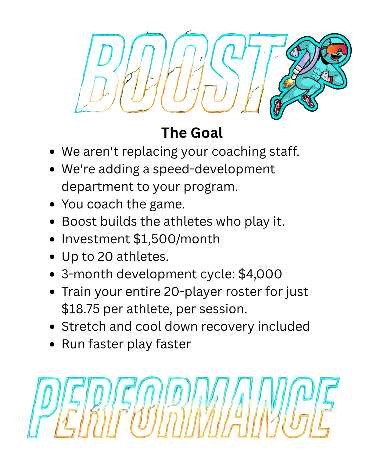 TEAM RUNNING SPEED BOOST