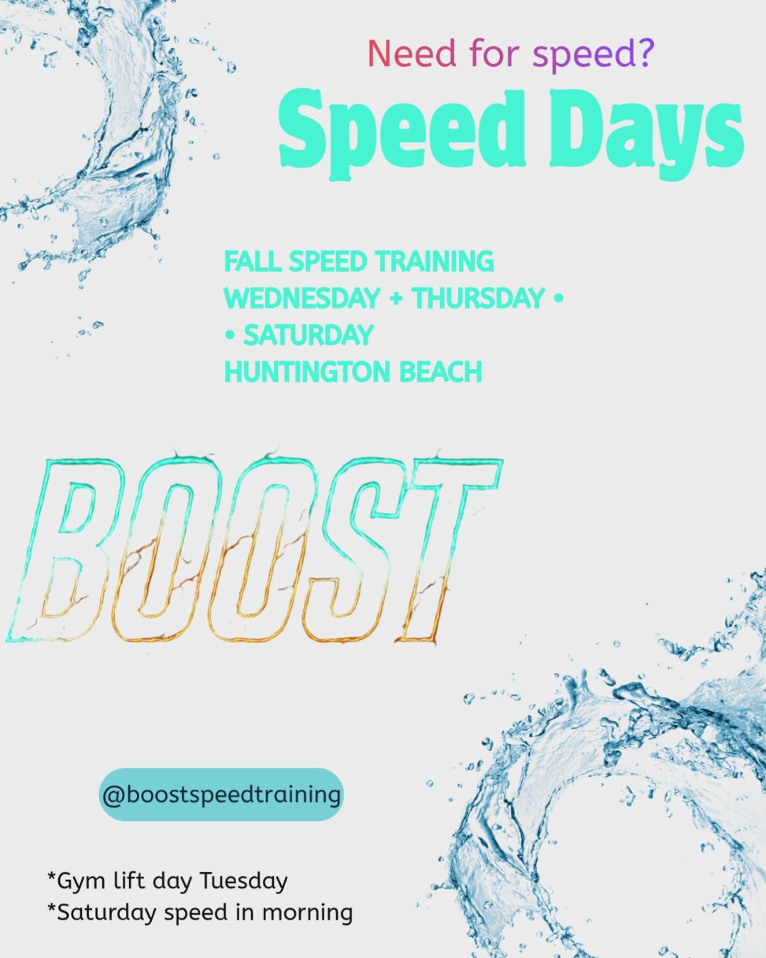 Boost Fall Speed Day